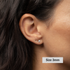 Round Solitaire Stud Earrings - Moissanites