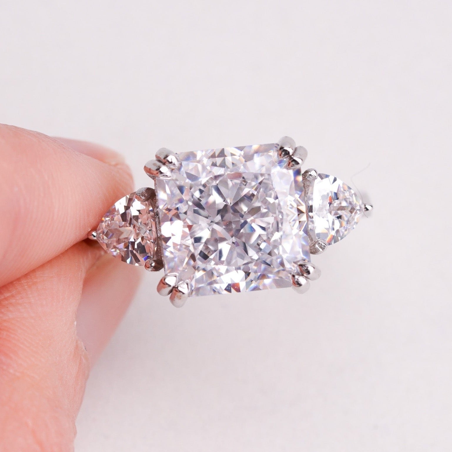 Square Ring - 5ct - Simulated Diamond