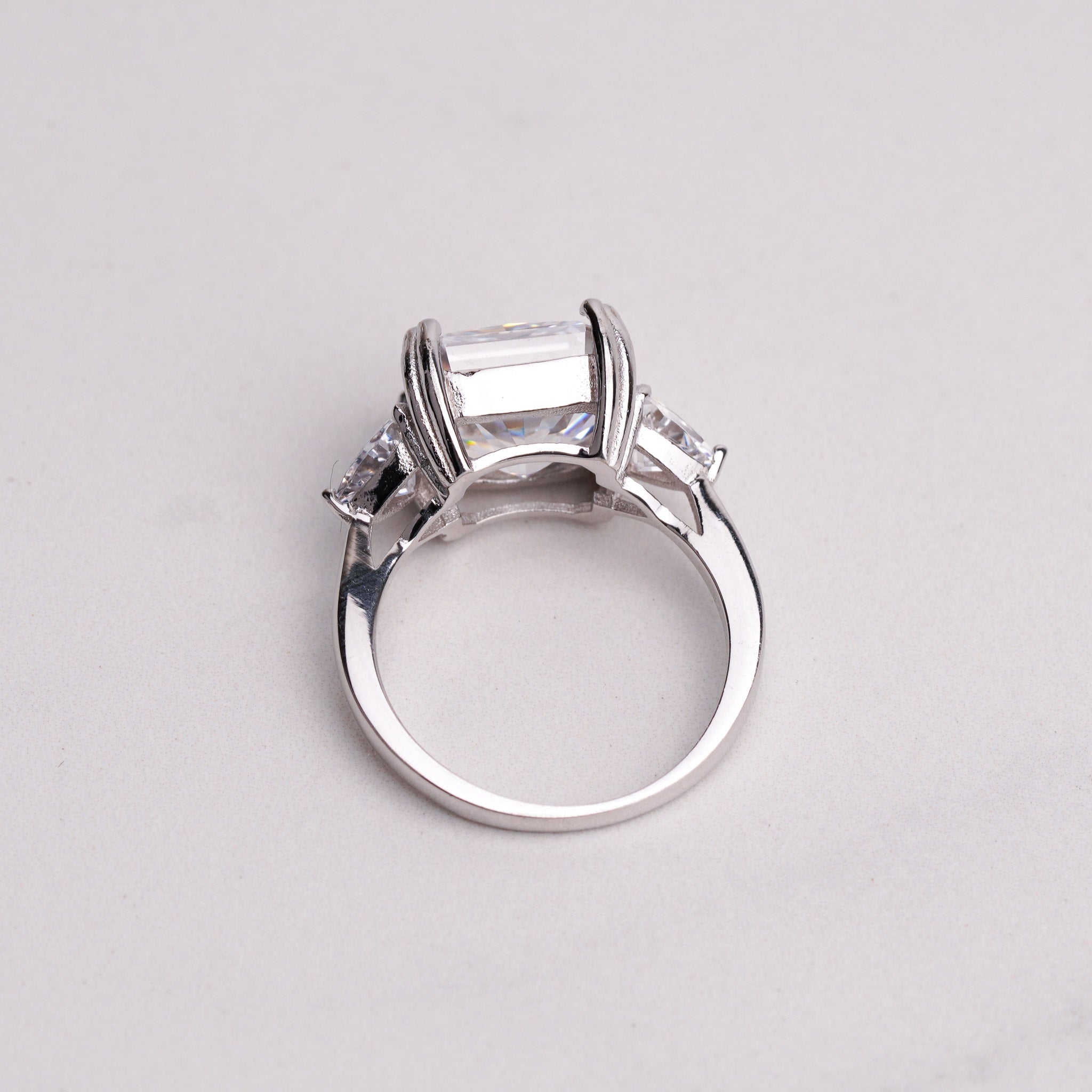 Square Ring - 5ct - Simulated Diamond