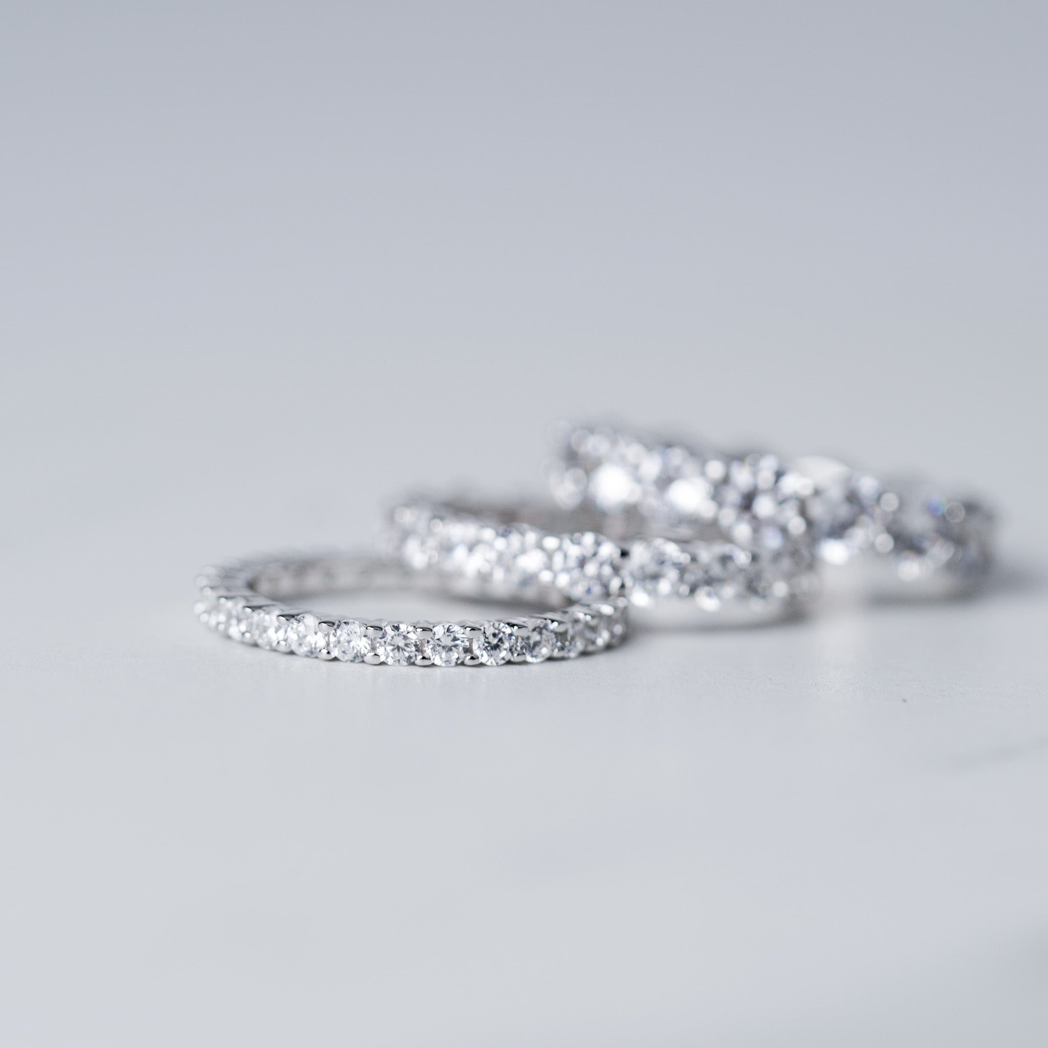 Classic Wedding Band - Moissanite