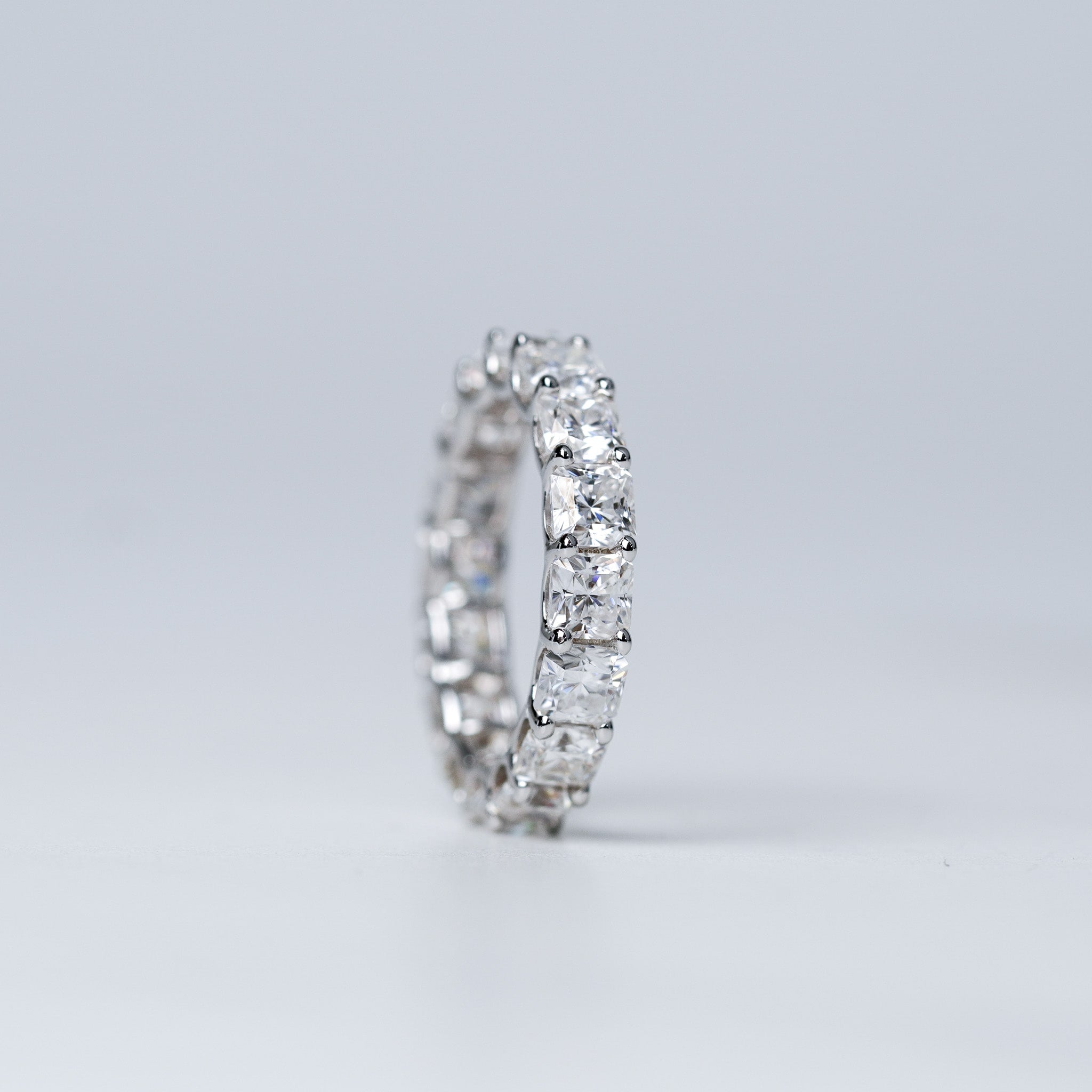 Moissanite Wedding Band