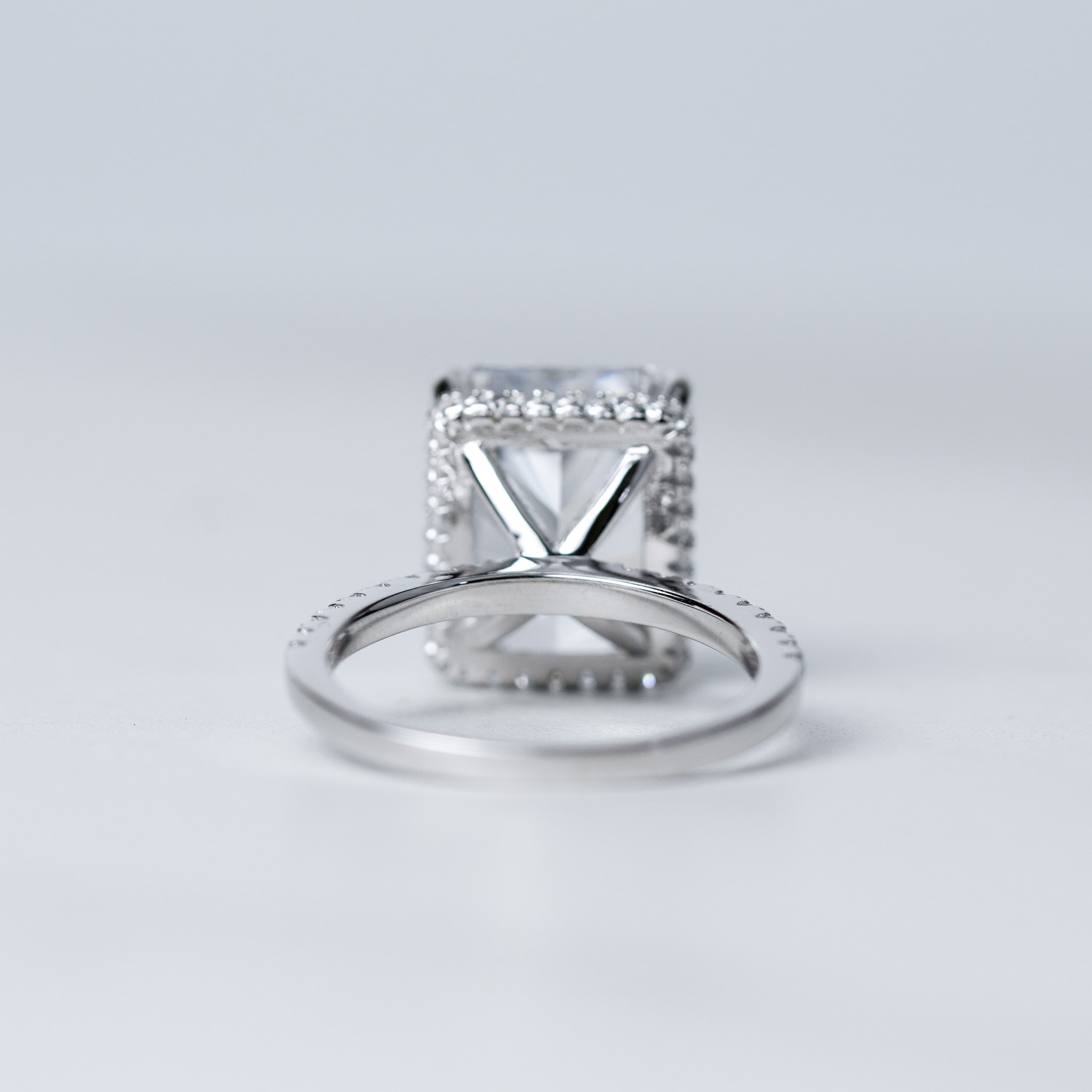 Radiant Rectangle Ring - Simulated Diamond