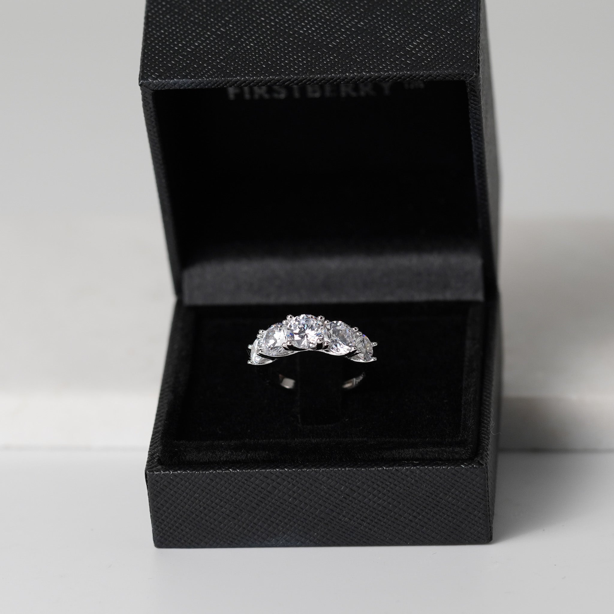 Five Stones Ring - 3ct - Simulated Diamond