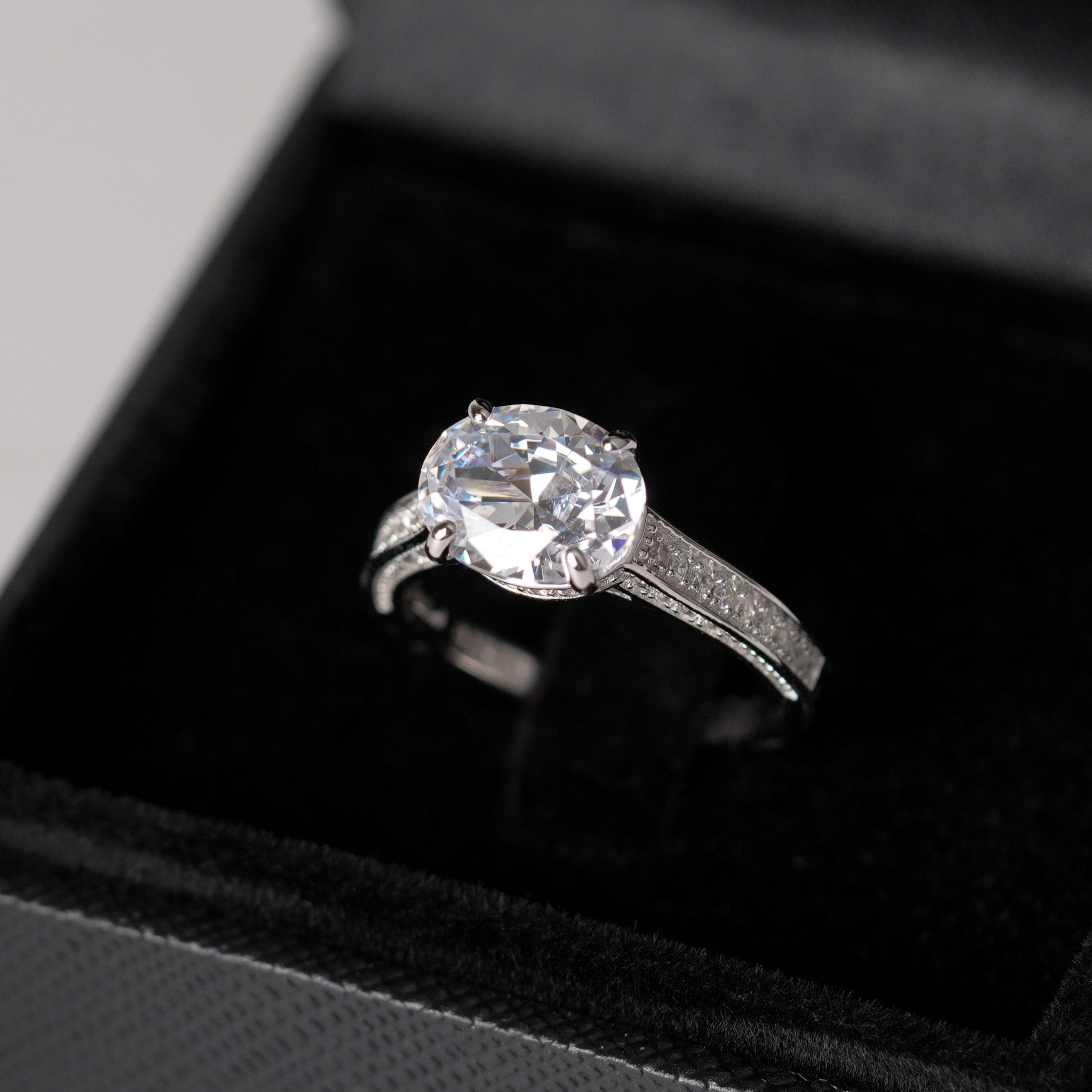 Oval Bling Engagement Ring