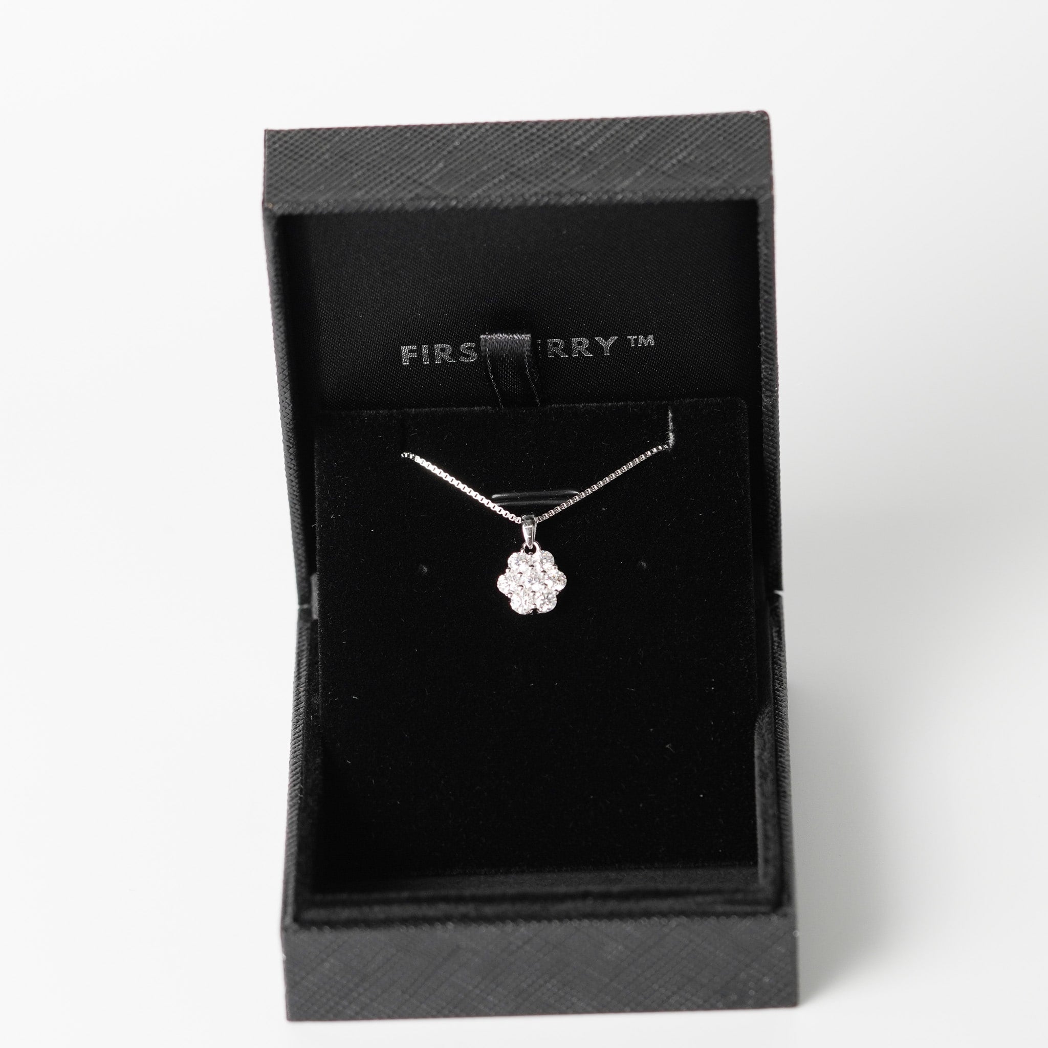 Flower Cluster Necklace - Moissanite