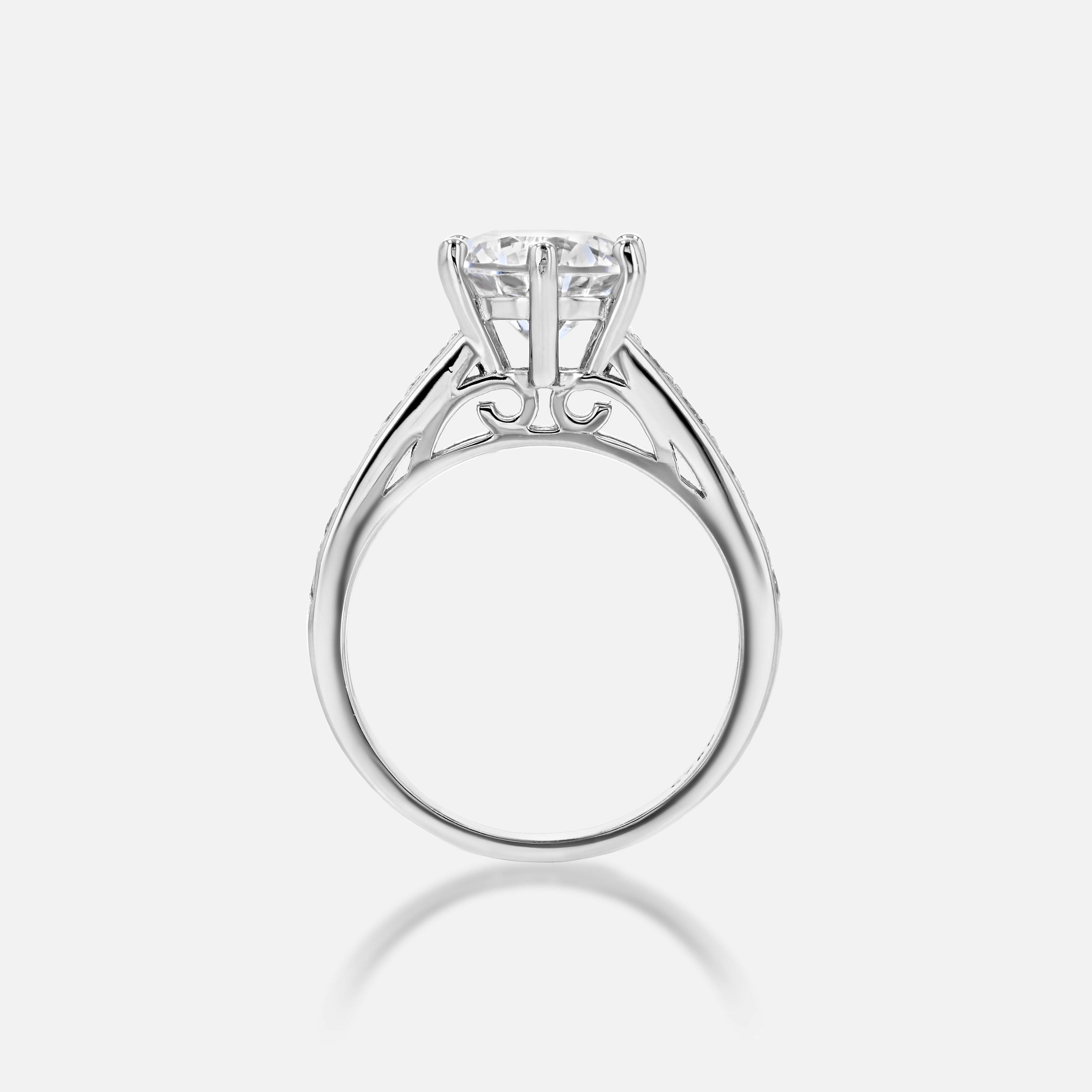 Moissanite Queen Ring - Simulated Diamond