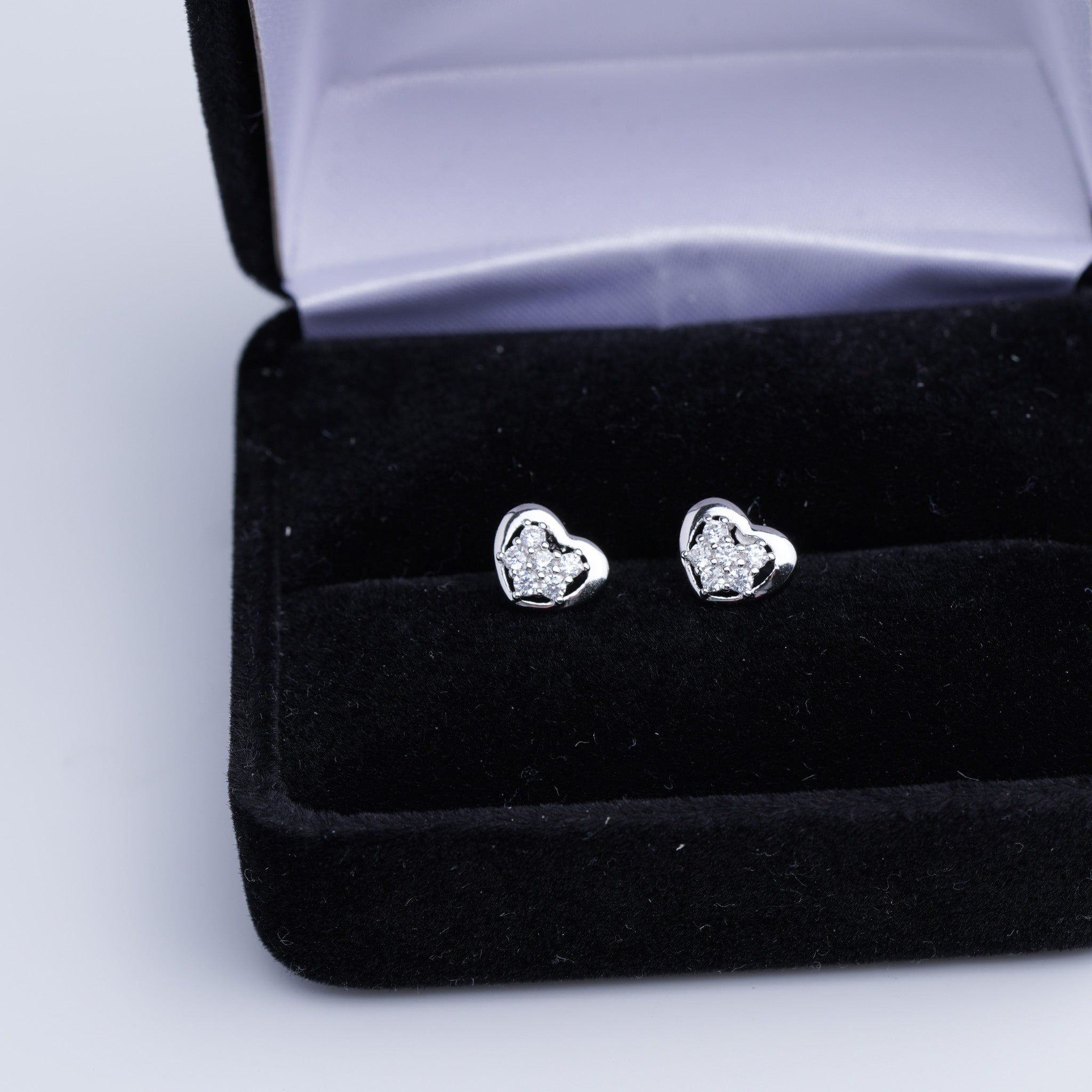 Tiny Heart Stud Earrings