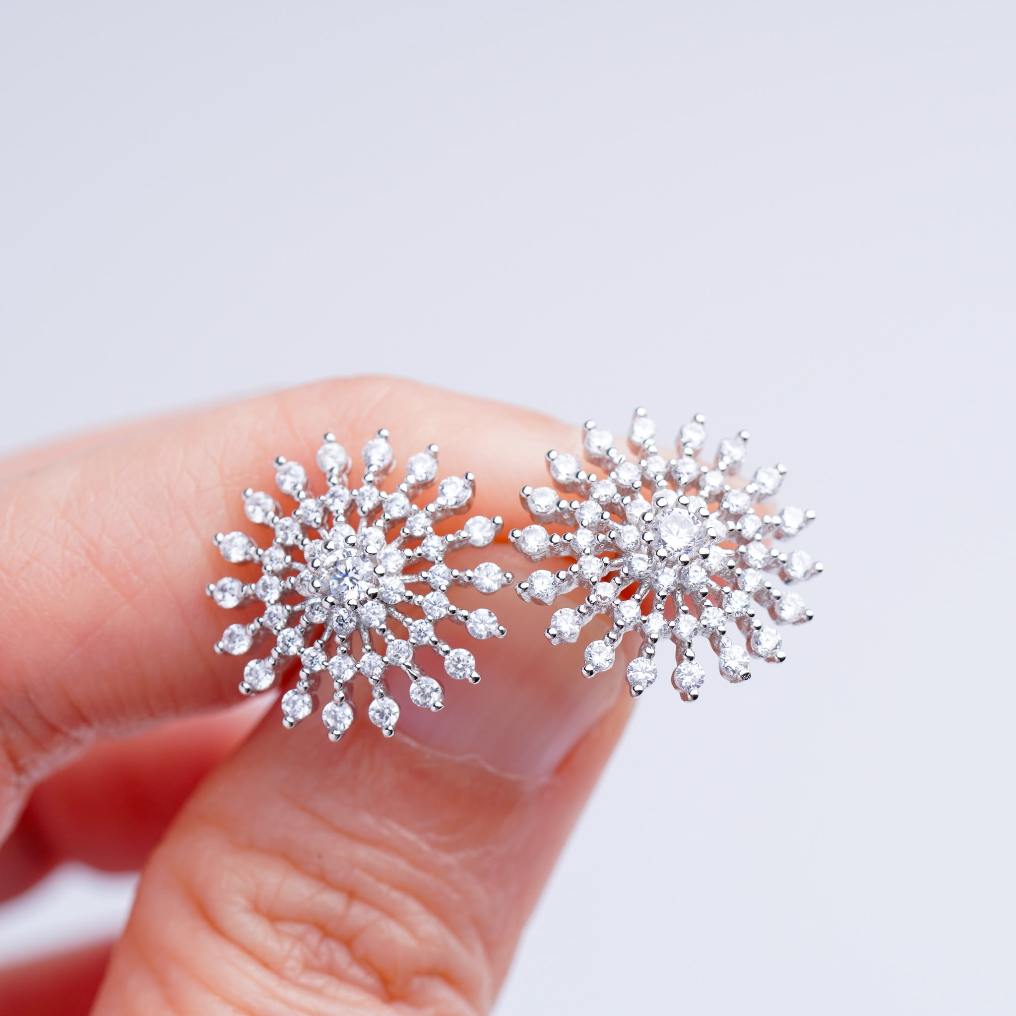 Flower Earrings, Multi-Dot