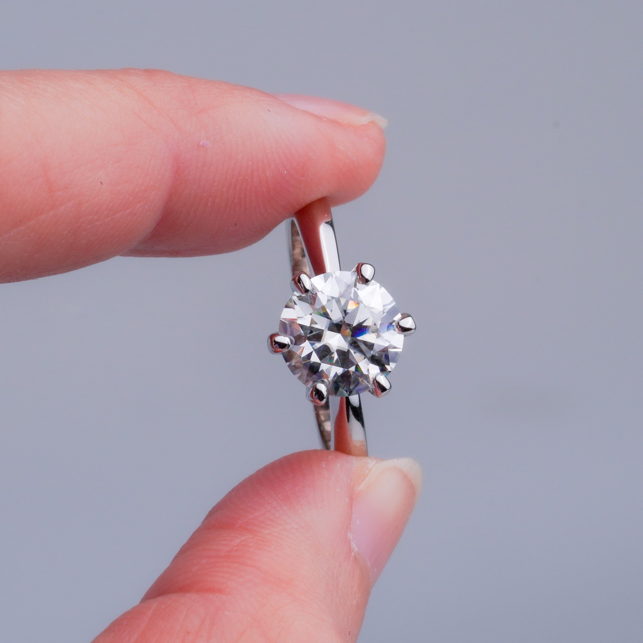 Round Solitaire Engagement Ring
