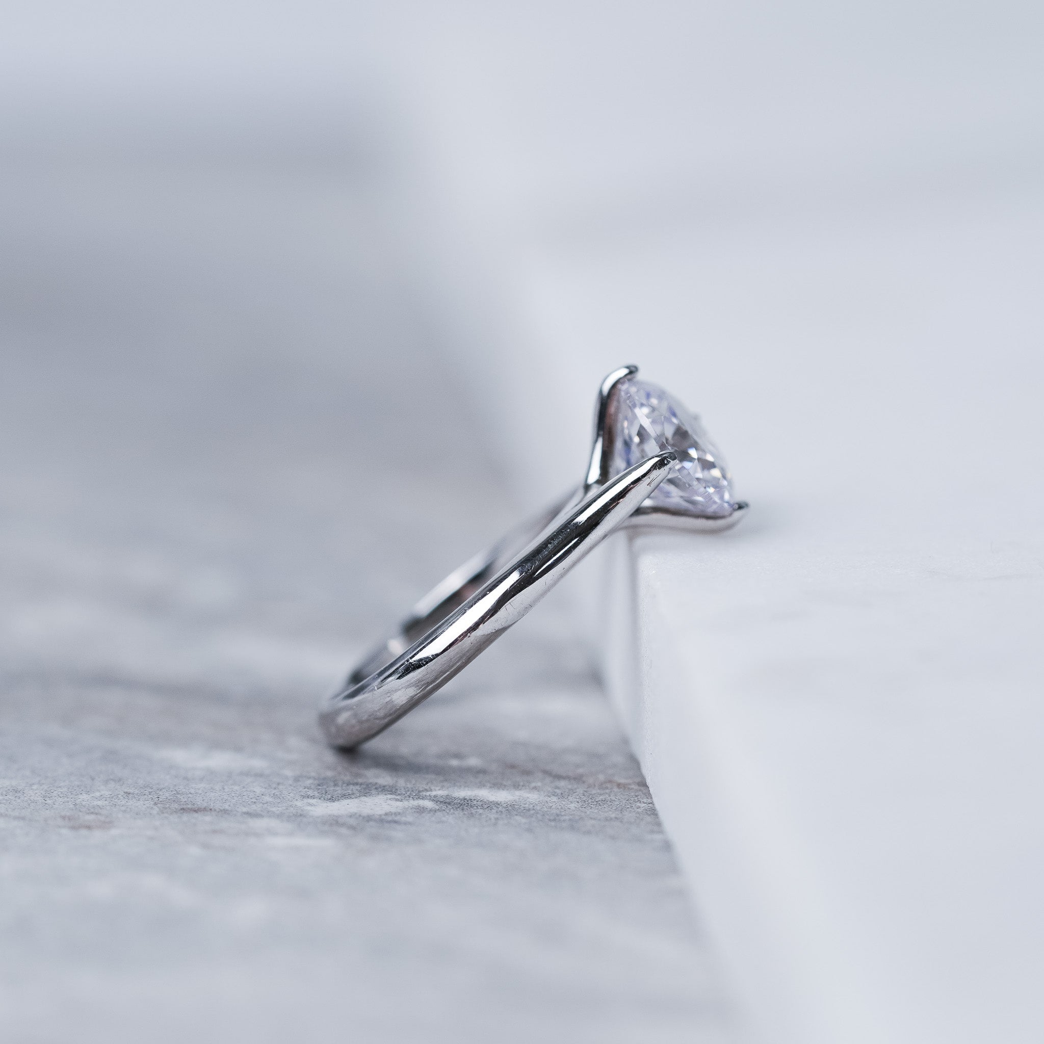 Solitaire Ring, Simulated Diamond - 2 ct