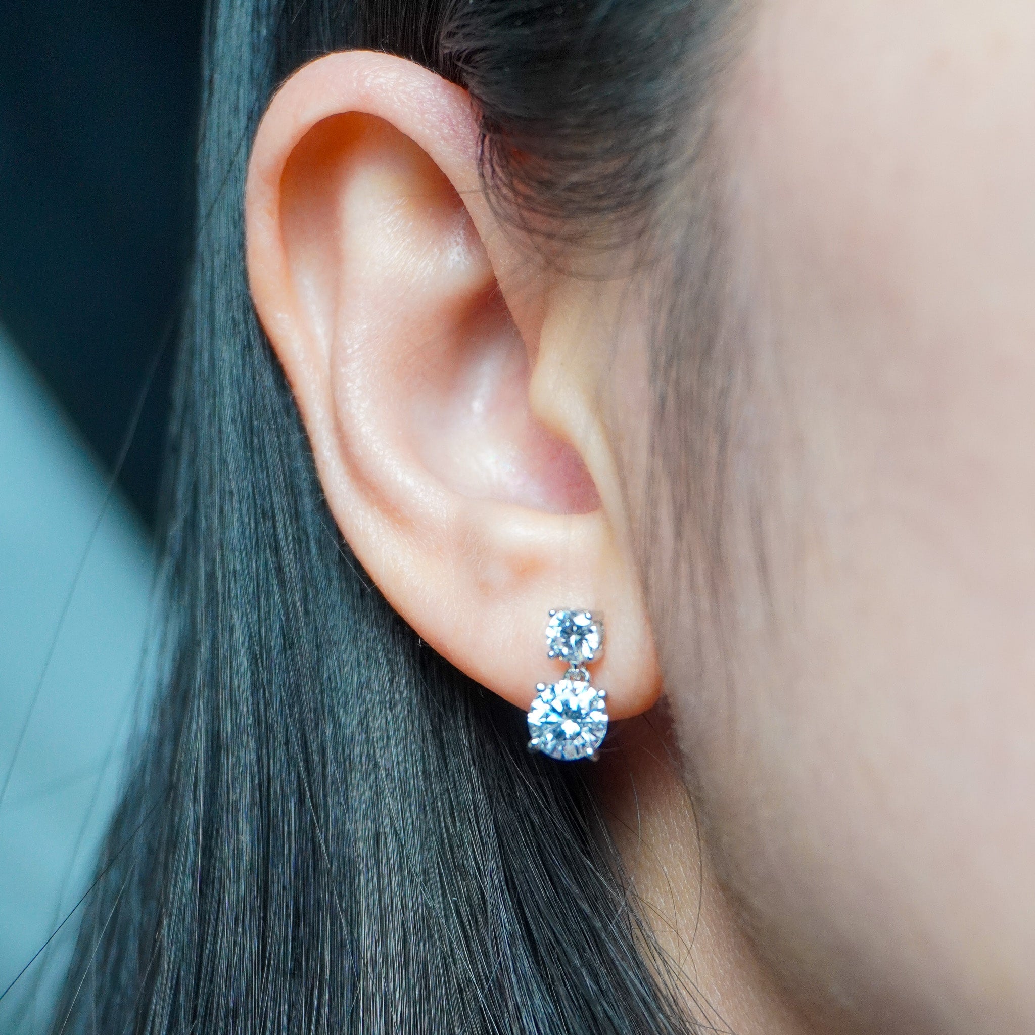 Double Dangle Earrings - 2 ct