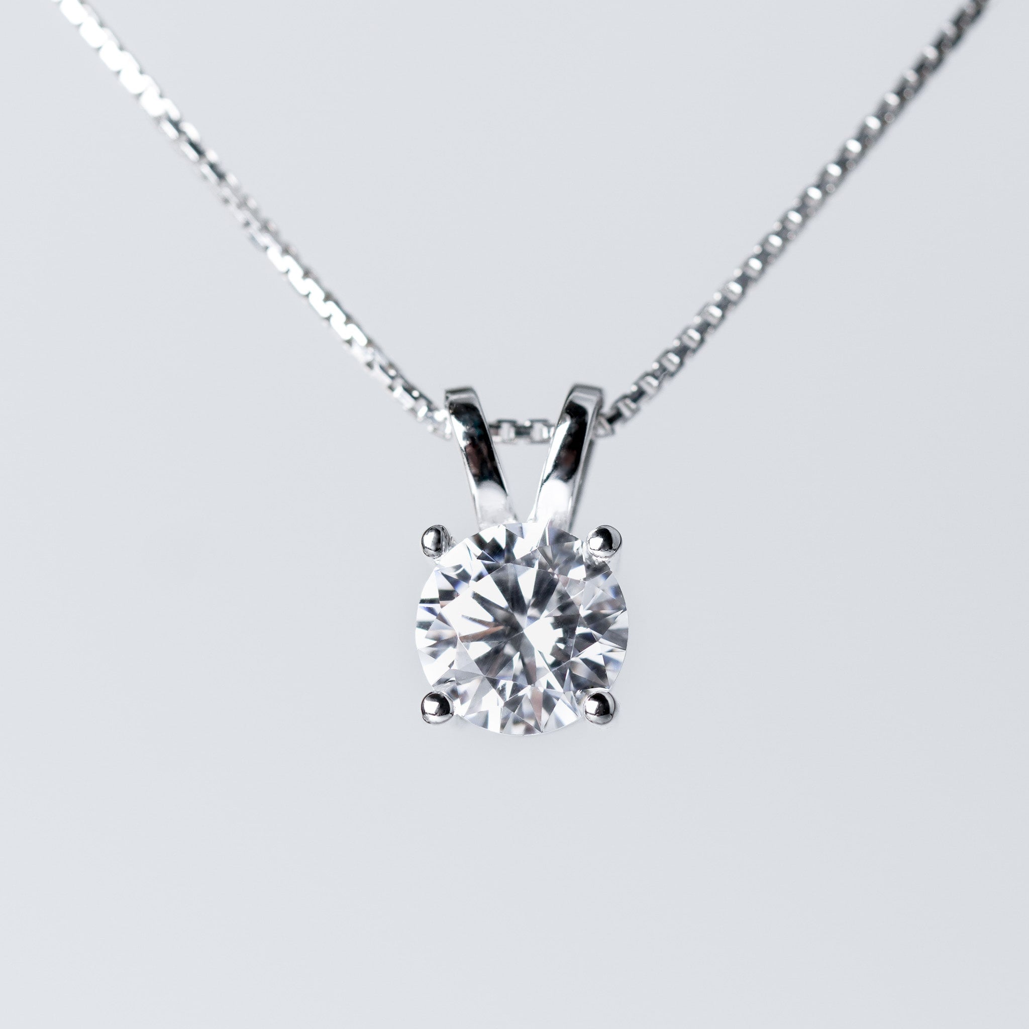 Round Solitaire Necklace