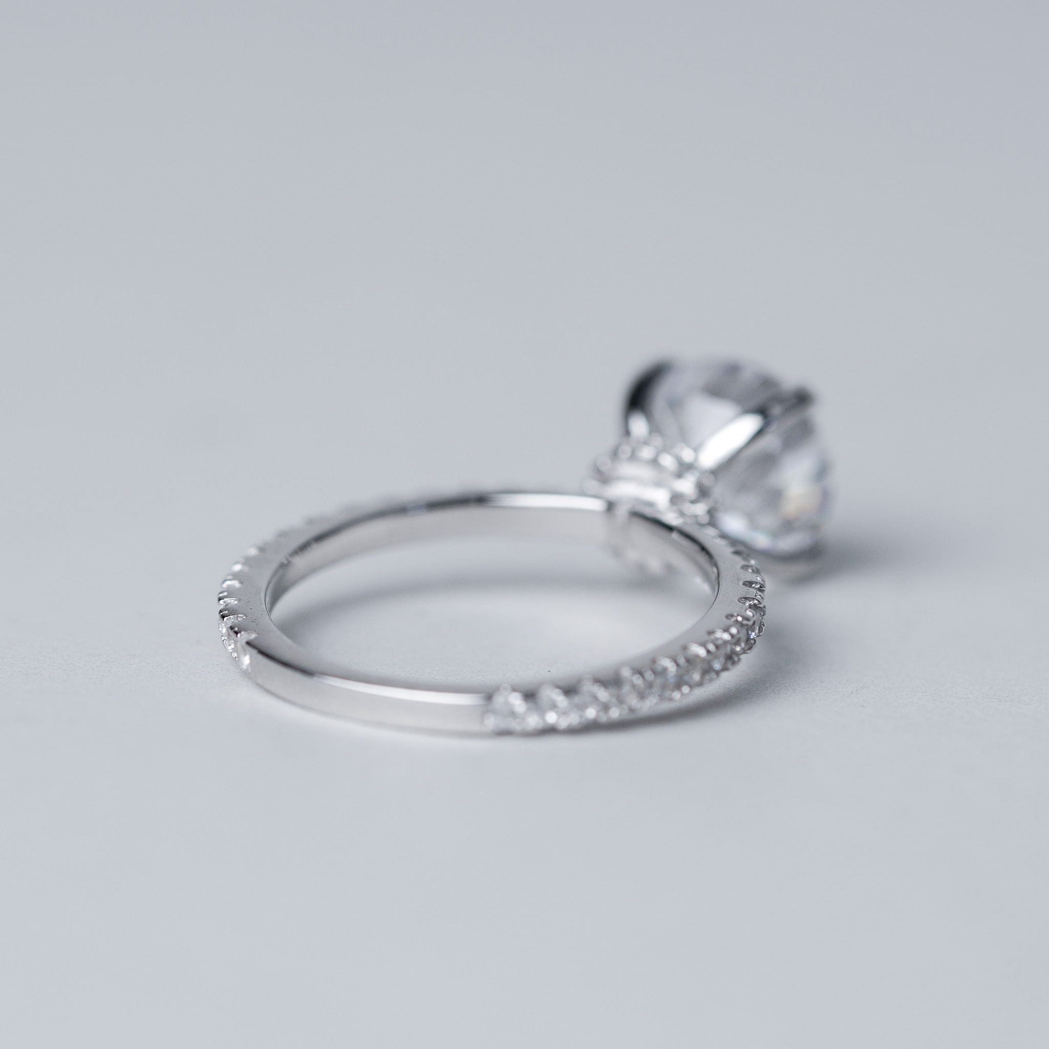 Round Radiant Engagement Ring - 2ct