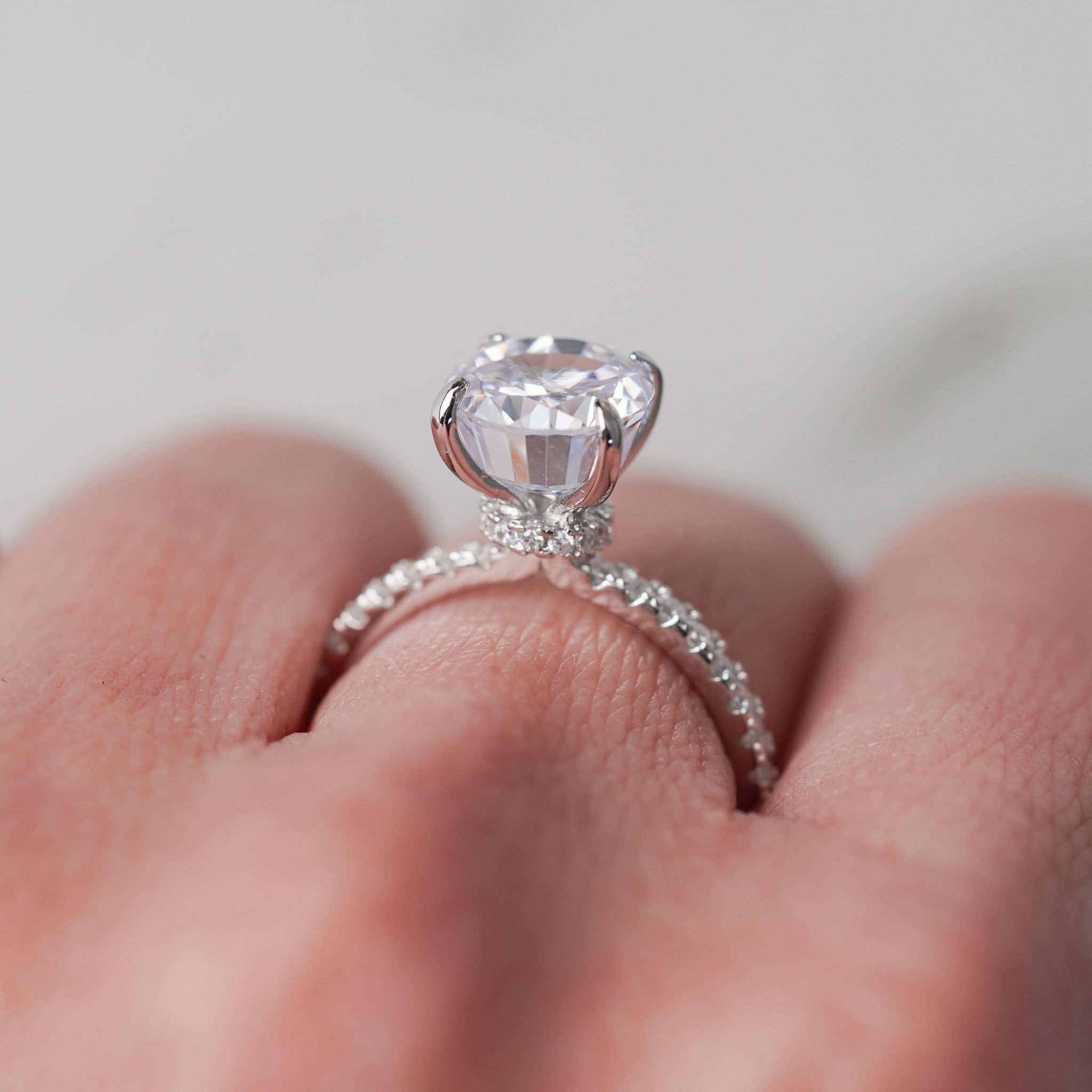 Round Radiant Engagement Ring - 2ct