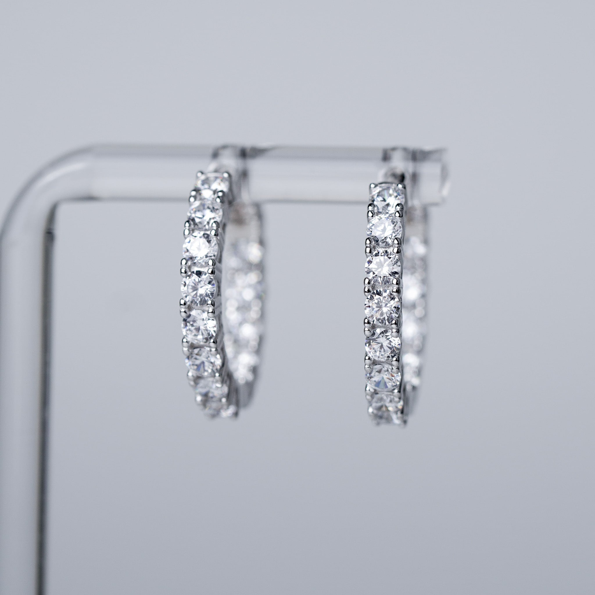 Front and Back  Hoop Earrings