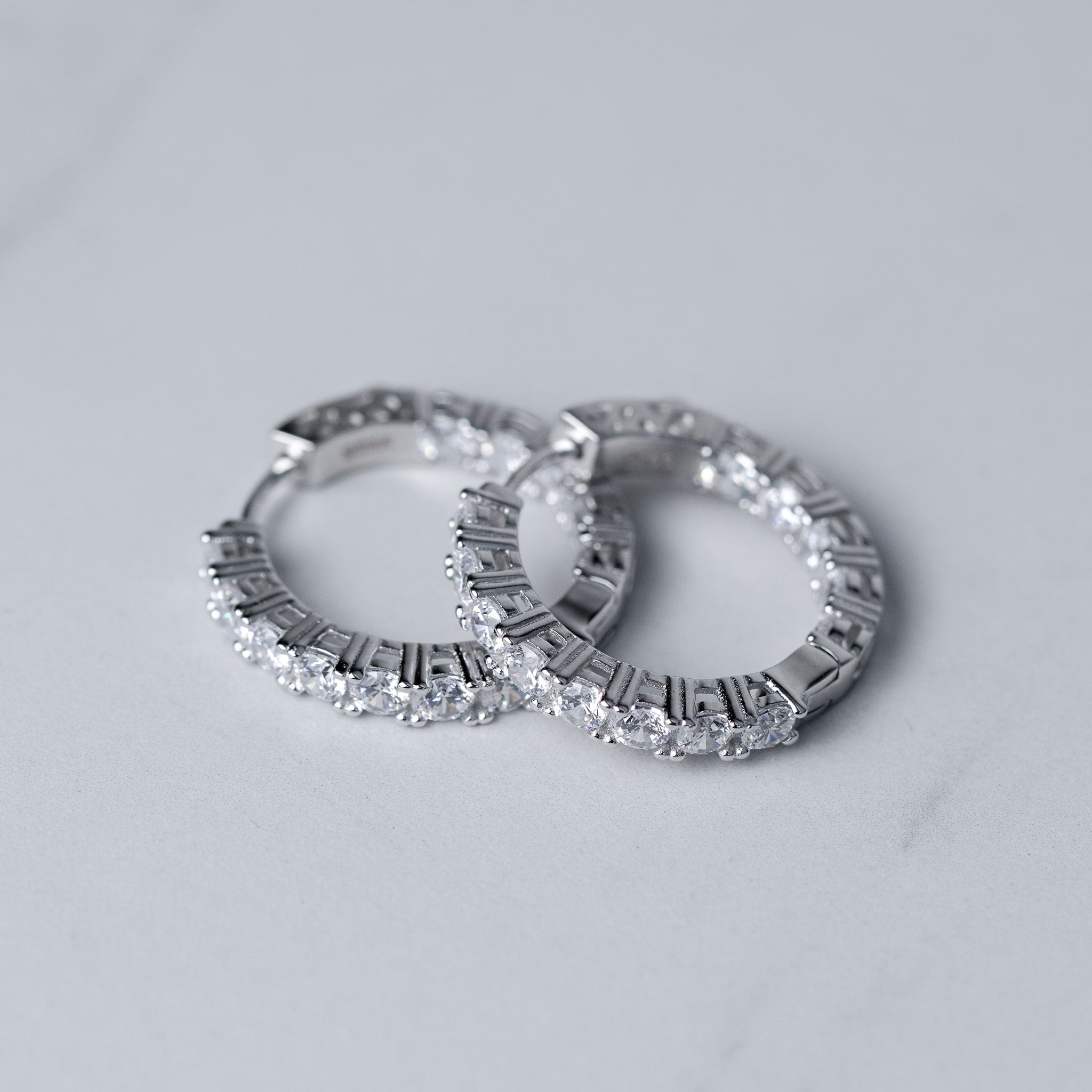 Front and Back  Hoop Earrings