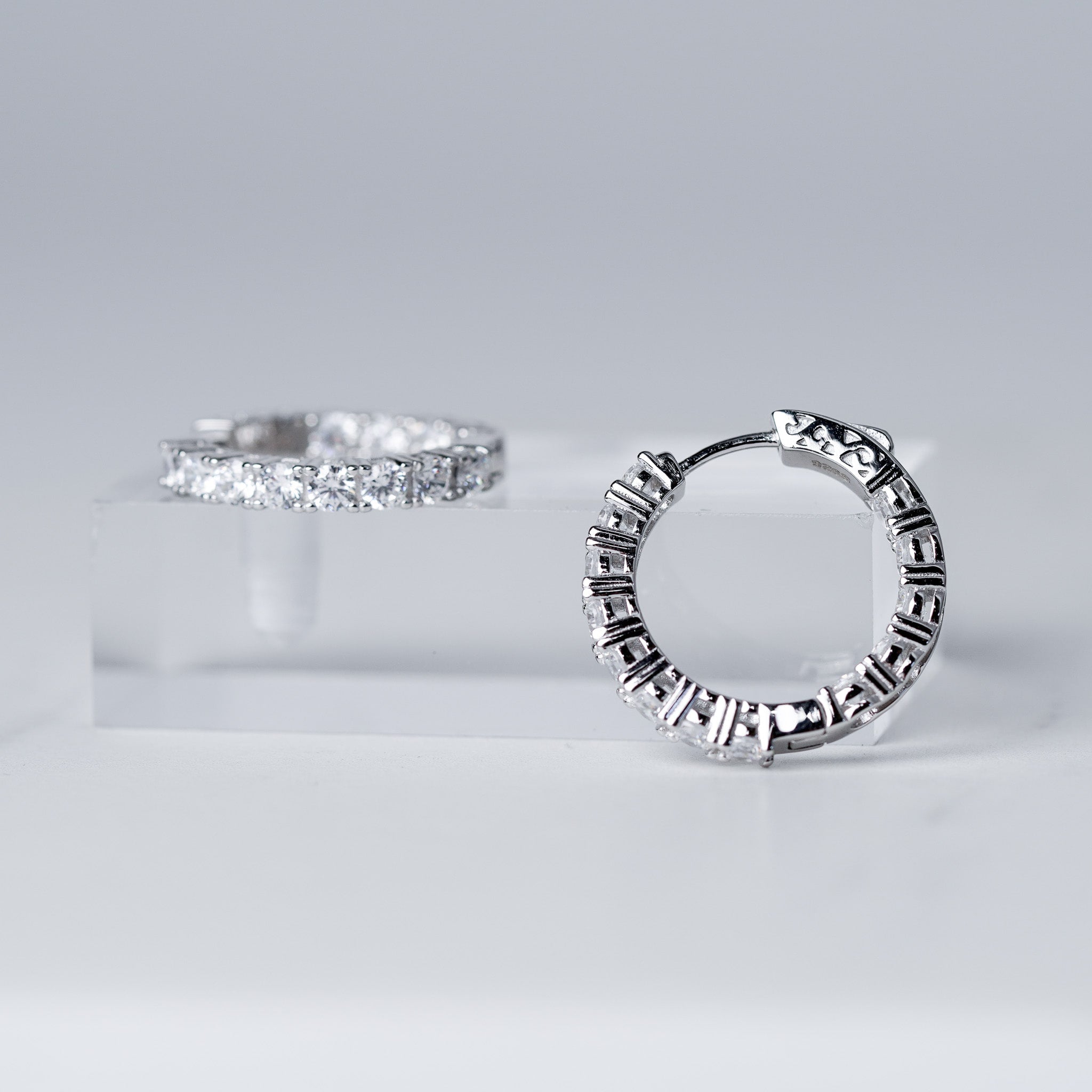 Front and Back  Hoop Earrings