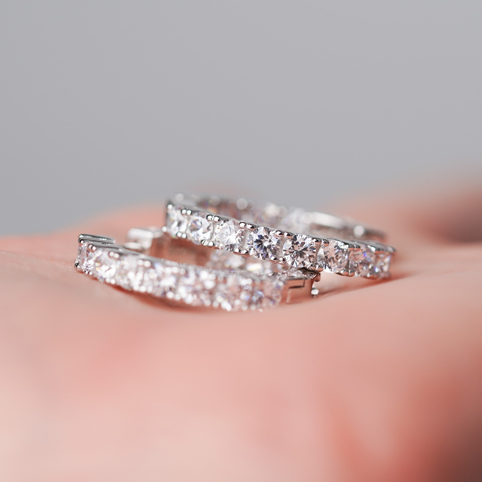 Front and Back  Hoop Earrings