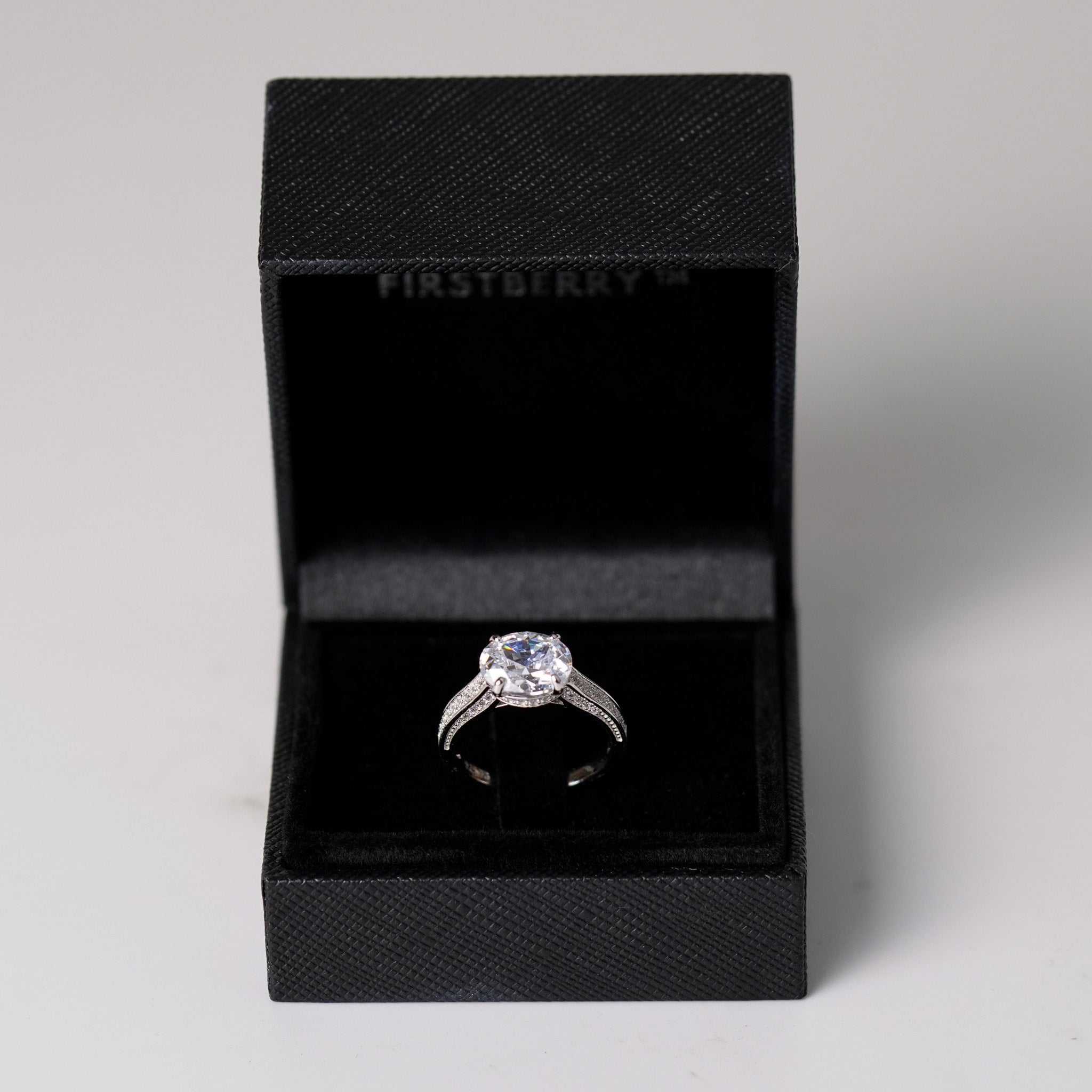Oval Bling Engagement Ring