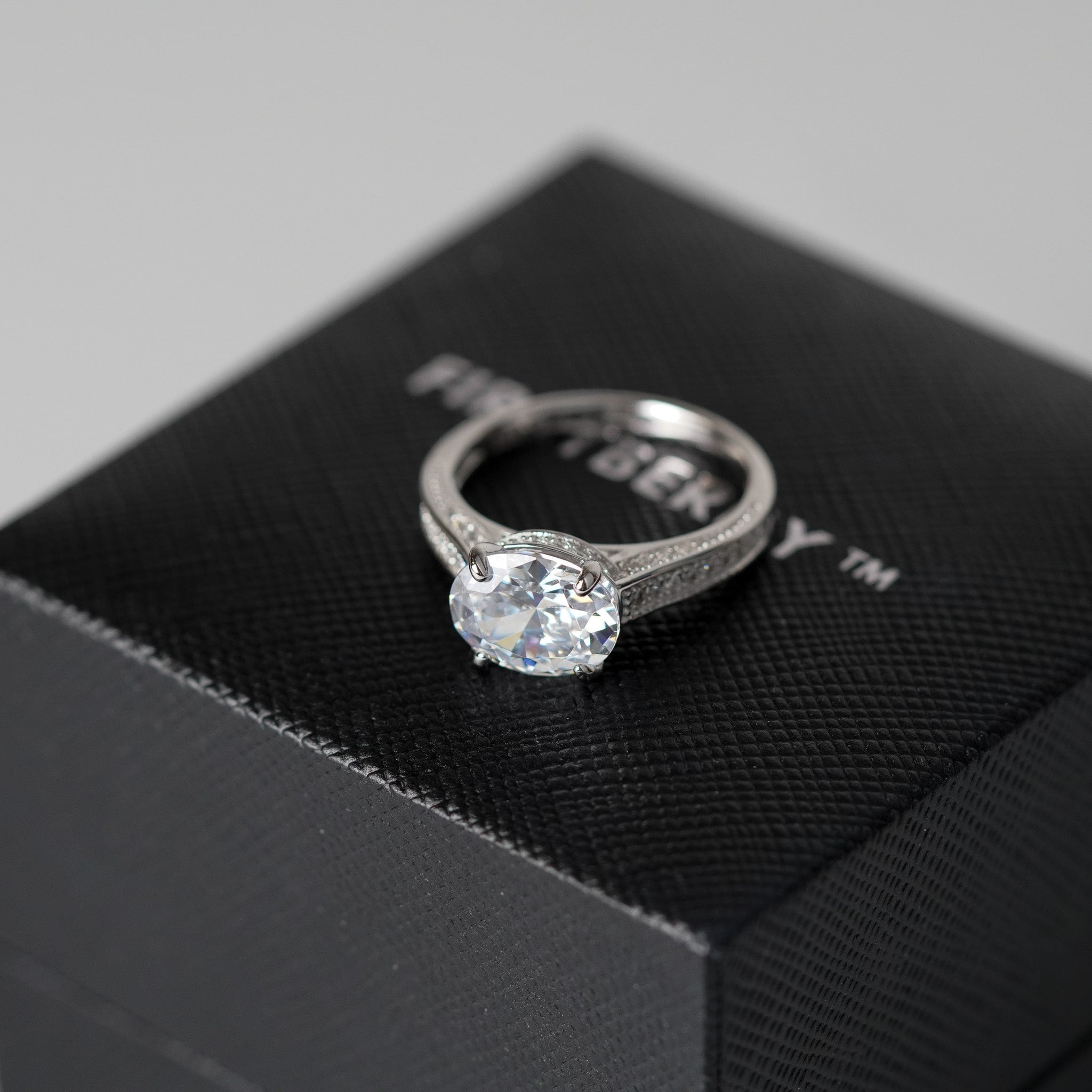 Oval Bling Engagement Ring