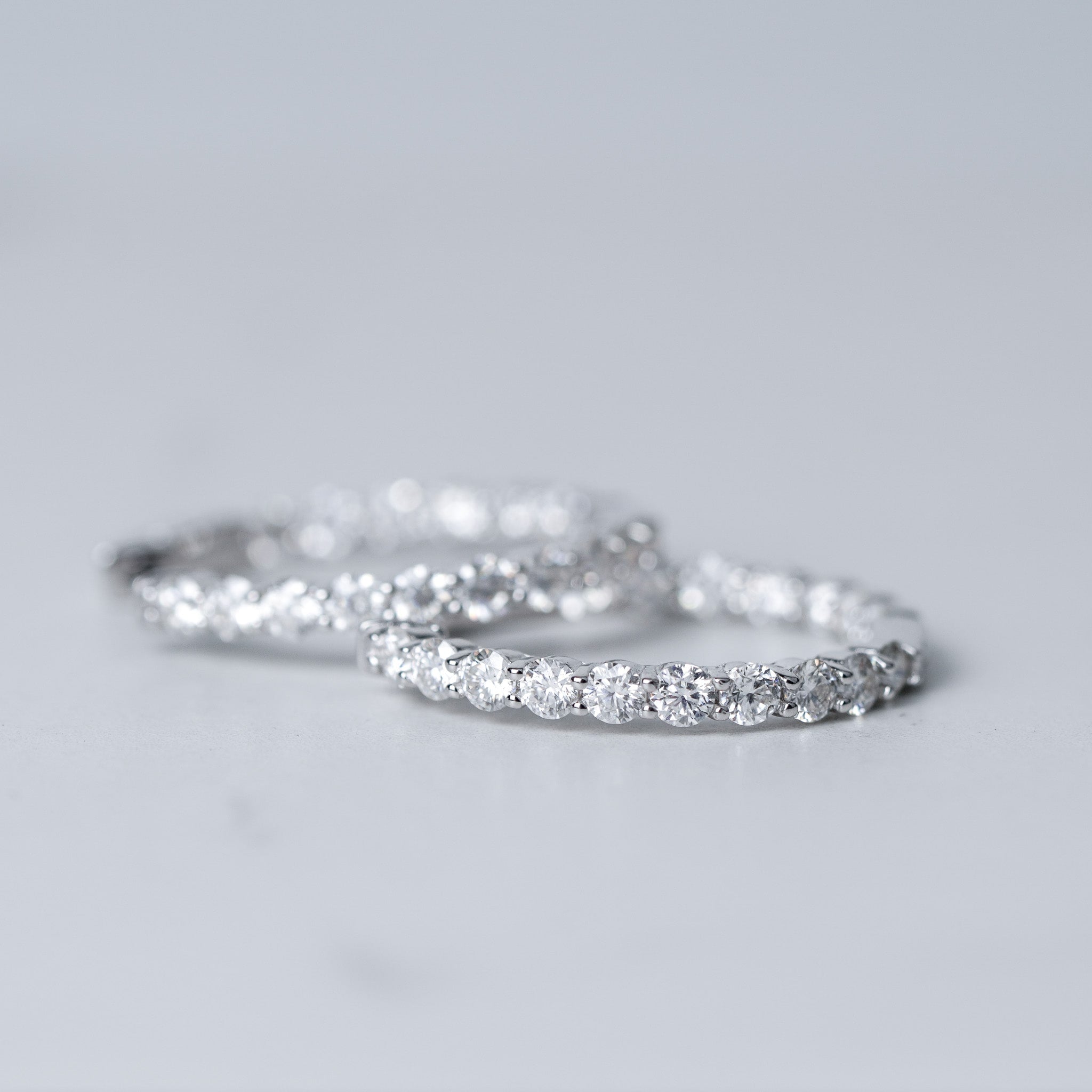Moissanite Big Hoop Earrings