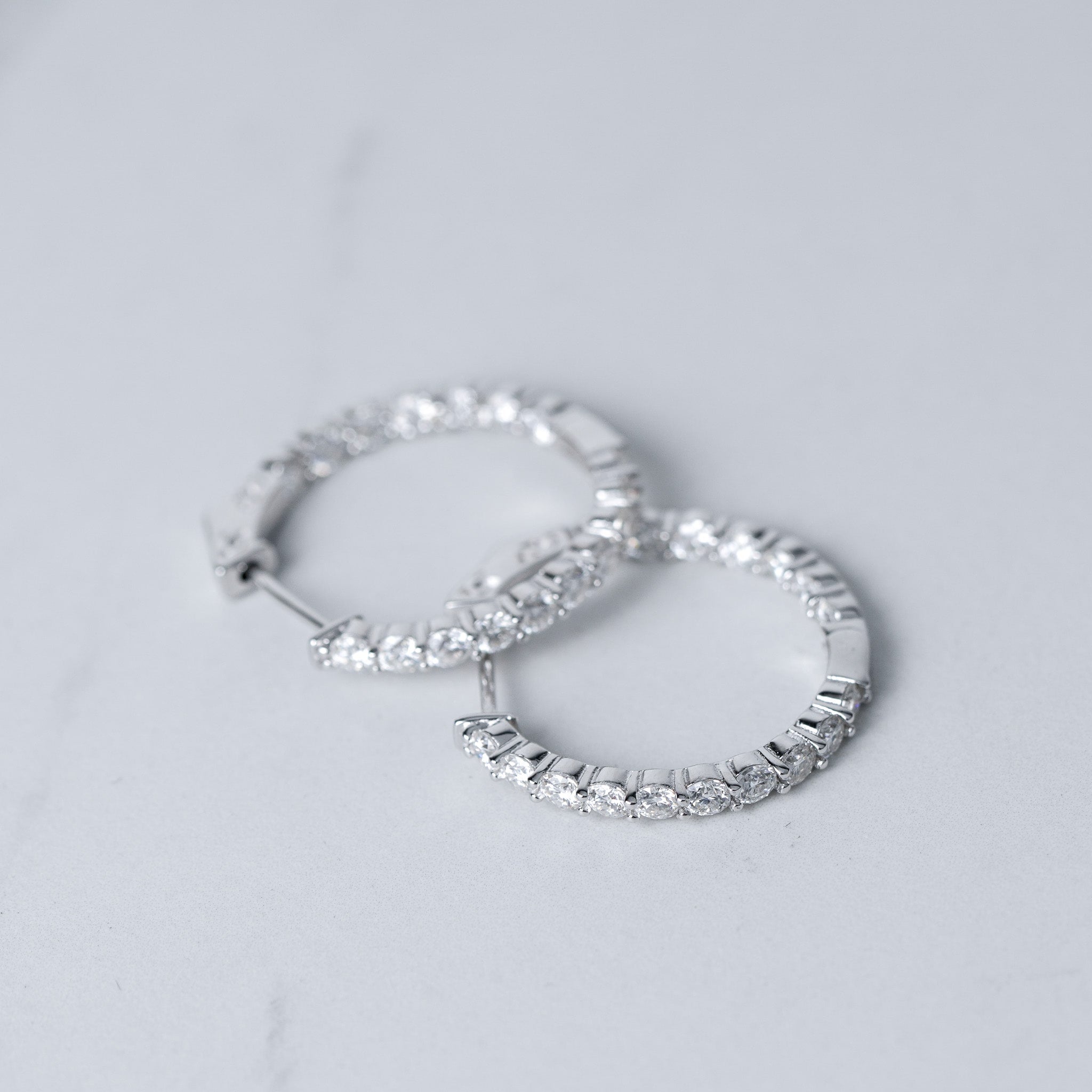 Moissanite Big Hoop Earrings