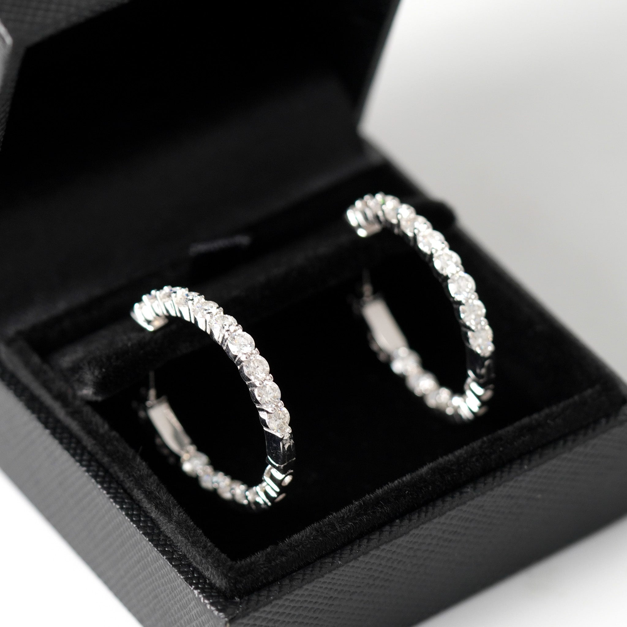 Moissanite Big Hoop Earrings