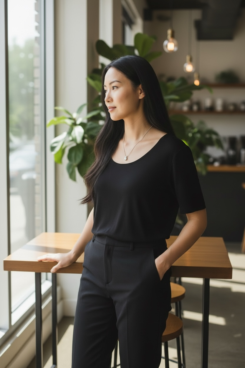 Round Solitaire Necklace